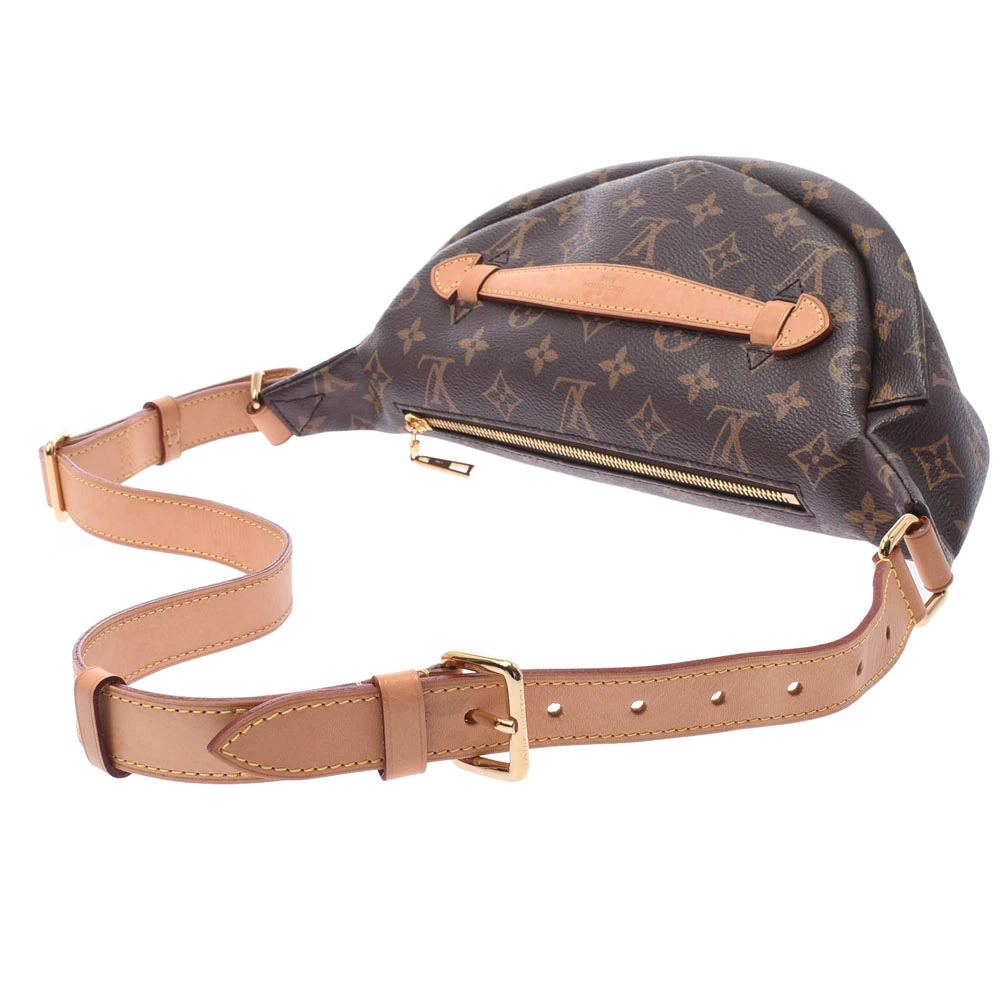 Louis Vuitton Canvas Belt Body Bag Bumbag Crossbody Brown Bum Monogram